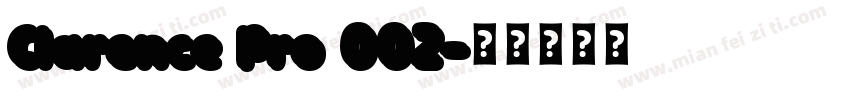 Clarence Pro 002字体转换
